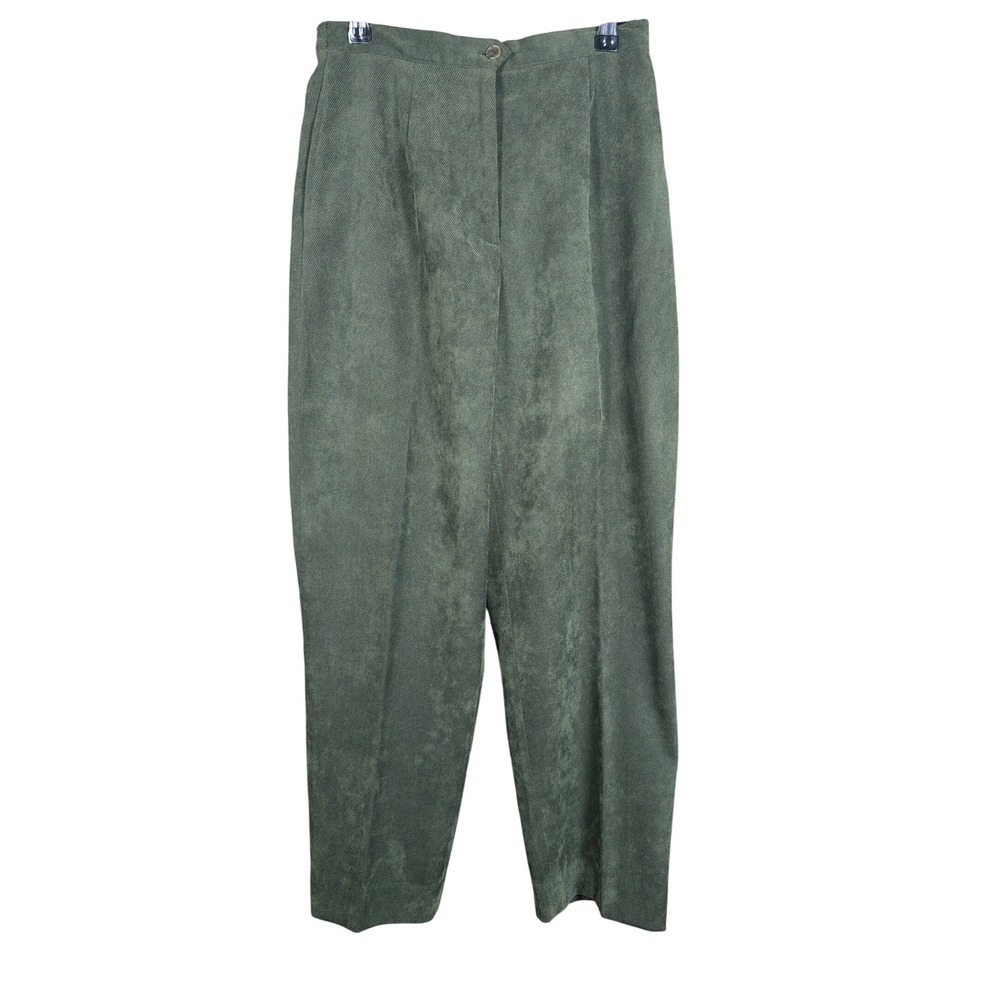 Smith & Hawken Pants Womens 4 Forest Green High Rise Straight Leg USA Made